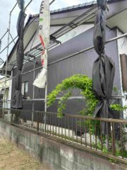 かすみがうら市：金属サイディングが浮き上がって雨漏りを起こしていた外壁のサイディングを張り替えて雨漏り補修☔