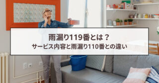雨漏り119番とは？サービス内容と雨漏り110番との違い