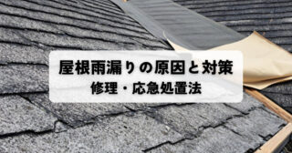 屋根雨漏りの原因と対策｜診断士が教える修理・応急処置法