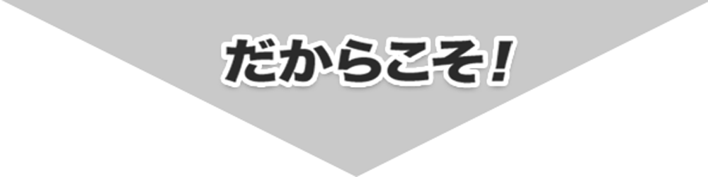 だからこそ